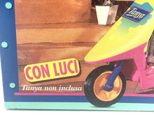Load image into Gallery viewer, Giochi Preziosi vintage Vespa scooter set close-up of colorful design and toy features.