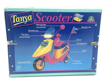 Load image into Gallery viewer, Giochi Preziosi vintage Vespa scooter set packaging with illustrated details.