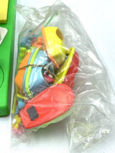 Load image into Gallery viewer, Toy vehicles in various shapes and colors including red, yellow, blue, and green, packaged in plastic.
