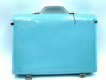 Load image into Gallery viewer, Smurfs Official rear view of the blue school bag with a textured surface.