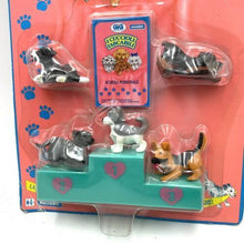 Load image into Gallery viewer, Hasbro Vintage Puppy in My Pocket Puppies packaging view featuring multiple colorful toy animal figures.