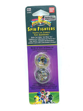 Load image into Gallery viewer, Packaging view of RARE 1993 Bandai Mighty Morphin Power Rangers Spin Fighters with colorful design.