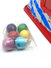 Load image into Gallery viewer, Close-up of colorful balls in a transparent bag for the Technofix game.
