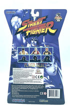 Load image into Gallery viewer, Back view of the Akuma Player 2 figure showing unopened blister packaging and character lineup.
