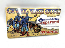 Load image into Gallery viewer, Sealed Atlantic Civil War soldiers and cannons 1:32 scale set in original packaging