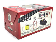 Load image into Gallery viewer, Back view of Ferrari F40 reel controlled car in box with product information.