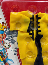 Load image into Gallery viewer, Side view of Big Jim Kung Fu accessories in original blister pack.
