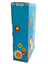 Load image into Gallery viewer, Vintage Italian doll Furga Tino Ride in a sealed box with vibrant graphics.