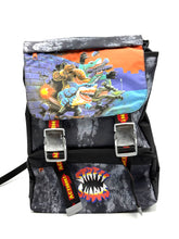 Load image into Gallery viewer, Front view of the Street Sharks 1996 backpack featuring bold graphics.