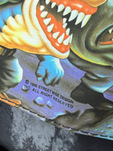Load image into Gallery viewer, Close-up of the graphic design on the Street Sharks backpack.