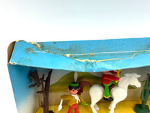 Load image into Gallery viewer, Side view of the playset box showing minor tear and shelf wear.