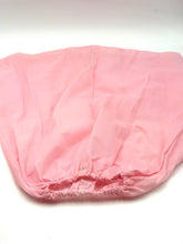 Carica l'immagine nel visualizzatore di Gallery, Lady Lovely Locks pink fabric pouch front view with elastic opening.