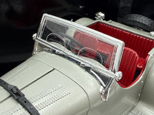 Load image into Gallery viewer, Interior detail of BBurago Jaguar SS 100 (1937) showing steering wheel and dashboard