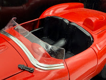 Load image into Gallery viewer, Interior view of BBurago Ferrari 250 Testarossa Spider 1957 model with transparent windshield
