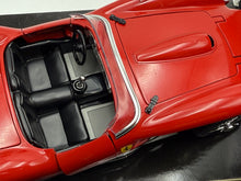 Load image into Gallery viewer, Interior view of BBurago Ferrari 250 Testarossa Spider 1957 model seats and dashboard