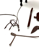 Load image into Gallery viewer, Accessories included with Big Jim Tempest horse, showing incomplete set.