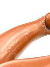 Load image into Gallery viewer, Close-up detail of a brown leather strap with a smooth texture.
