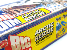 Load image into Gallery viewer, Side view of the 1973 Mattel Big Jim Arctic Rescue box displaying vintage graphics