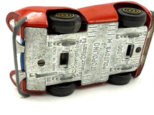 Load image into Gallery viewer, Detail close-up of the underside of Mickey Mouse toy car revealing mechanical details.