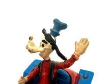 Load image into Gallery viewer, Close-up of Goofy figure in the car, showcasing his hat and waving hand.