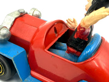 Load image into Gallery viewer, Detail view of Goofy Car with open cockpit and figure inside.
