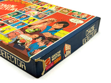 Load image into Gallery viewer, Big Jim Crime Detector board game box side view with character illustrations.