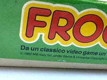 Carica l'immagine nel visualizzatore di Gallery, Close-up detail of Frogger title text in red and green on the box