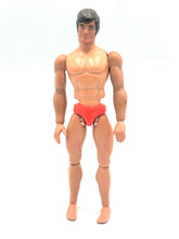 Load image into Gallery viewer, Mattel Big Jim Karate Action Figure 1971 front view with articulated limbs.