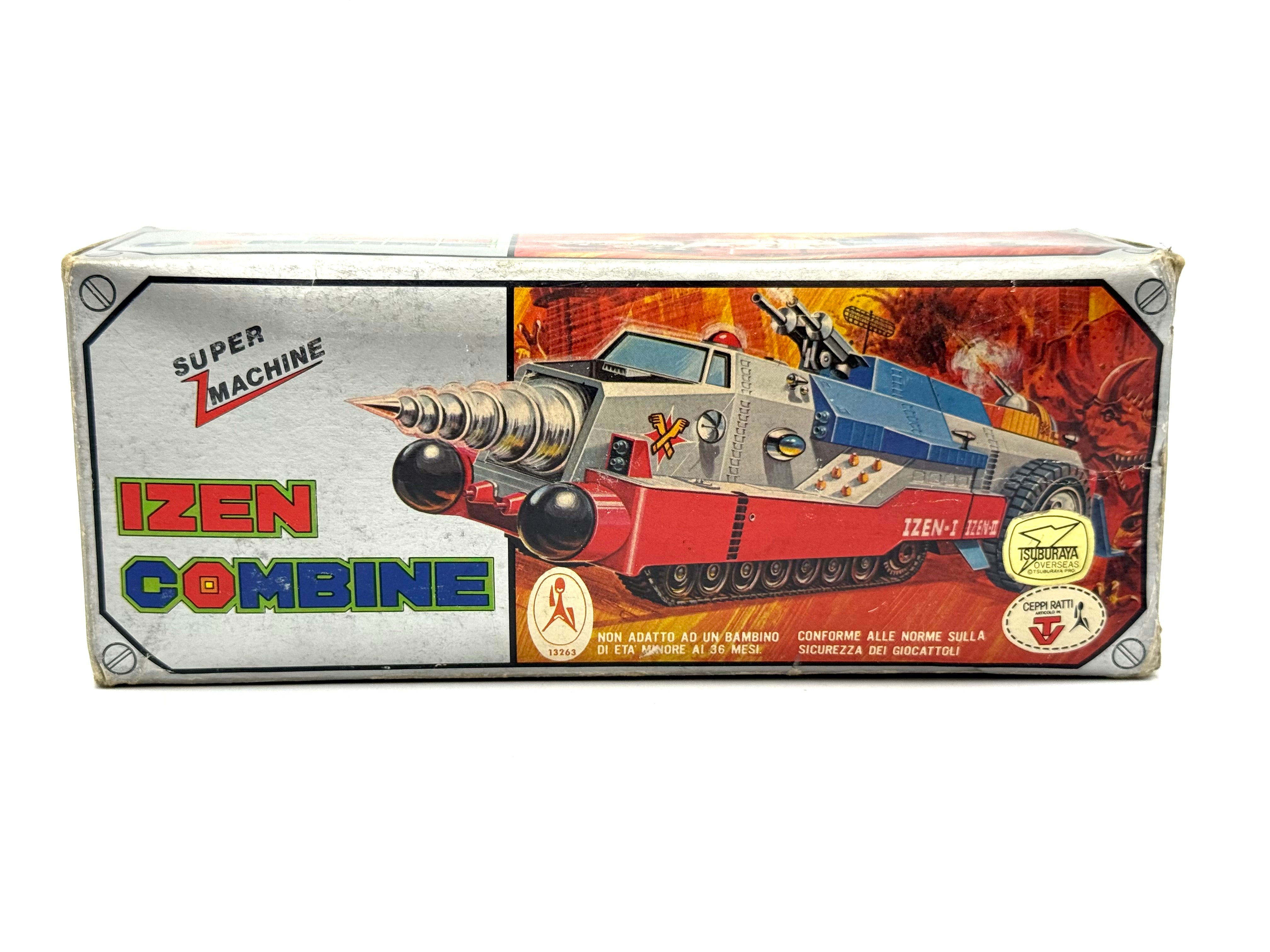 Tomy Chogokin Izen I + II Combine Set Dinosaur War Izenborg 1970s