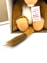 Load image into Gallery viewer, Close-up detail of Betsy Belle Lion plush showing its soft texture.