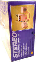 Load image into Gallery viewer, Packaging shot of the stereo system box with product image and text description