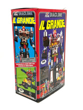 Load image into Gallery viewer, Side view of Diaclone Robot Base GiG box with colorful illustrations.