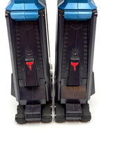 Load image into Gallery viewer, Detail view of the robot legs showcasing mechanical design and articulated joints.