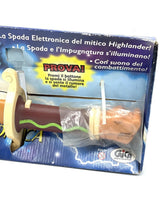 Load image into Gallery viewer, VINTAGE HIGHLANDER THE Sword of Quentin MacLeod ELECTRONIC TOY # NOC PX