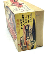 Carica l'immagine nel visualizzatore di Gallery, Tin Toy 1960's RED CHINA ME 7O2 FIRE CHIEF CAR New Old STOCK # NIB V