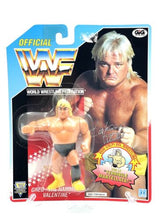 Load image into Gallery viewer, WWF Hasbro GREG VALENTINE packaging view with vibrant colors and factory seal.