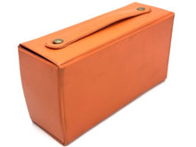 Carica l'immagine nel visualizzatore di Gallery, Side view of orange storage box showcasing rectangular shape and smooth finish