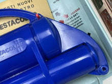 Load image into Gallery viewer, Detail close-up of blue toy gun emphasizing handle and barrel design.