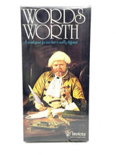 Load image into Gallery viewer, Invicta Words Worth Game front packaging view showcasing title and illustration.