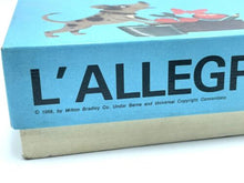 Load image into Gallery viewer, Detail side view of Milton Bradley Operation Skill game box highlighting title text and dog illustration.