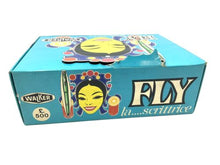 Load image into Gallery viewer, Walker Fly vintage fountain pen packaging view displaying colorful box design.