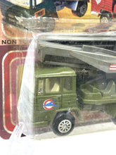 Load image into Gallery viewer, Mira Military Truck side view showing detailed design in green.