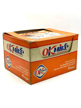 Load image into Gallery viewer, FURGA 1976 Furga OK MIKE close-up of orange box packaging with instructions and graphics.
