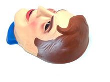 Load image into Gallery viewer, Sarti Mr. Fantastic mask side view featuring realistic facial features and brown hair.