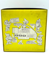 Load image into Gallery viewer, Front view of the yellow box packaging for KENNER GIVE A SHOW PROJECTOR.
