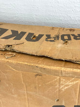 Load image into Gallery viewer, 1978 stardrake pinball detail of torn edge on damaged cardboard box