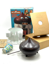 Load image into Gallery viewer, Aroma diffuser set lifestyle shot with packaging box and included accessories.