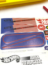 Carica l'immagine nel visualizzatore di Gallery, Hot Wheels Speed Shifter 500 sticker sheet featuring colorful designs on a white background.