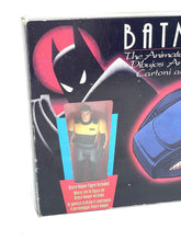 Load image into Gallery viewer, Detail close-up of Batman action figure with articulated limbs and detailed costume.