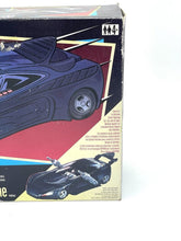 Load image into Gallery viewer, Detail close-up of Batman vehicle toy highlighting its intricate design.